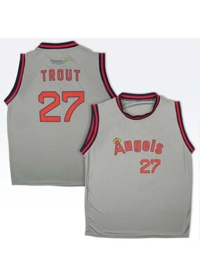 NEW Mike Trout #27 LA Angels Sleeveless Promo Jersey XL